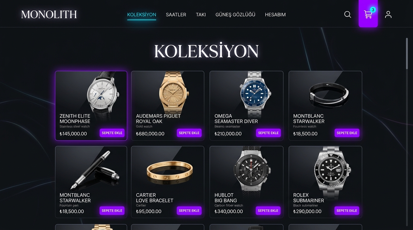 E-Ticaret Site Önizleme
